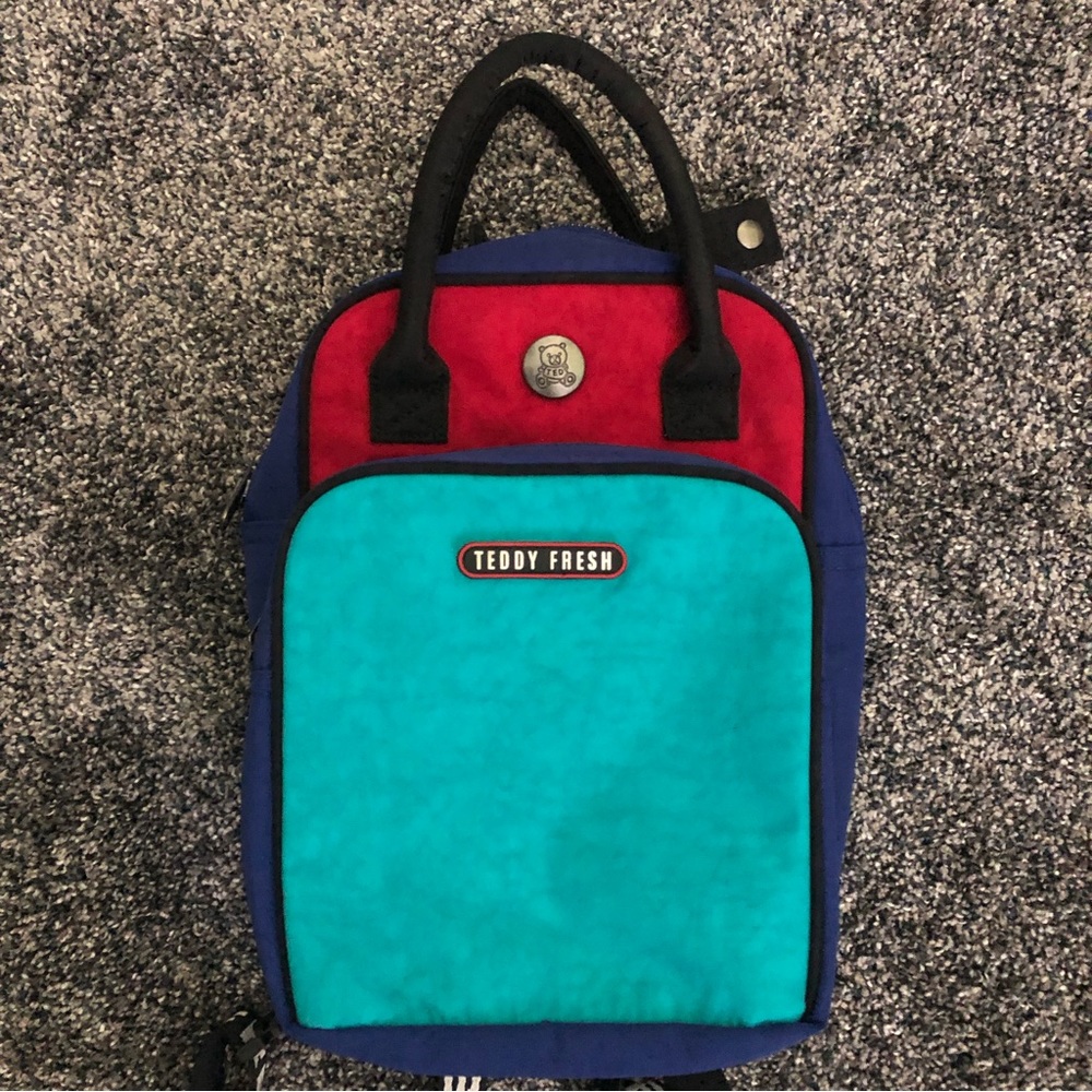 Teddy Fresh Small Backpack Bag Multi Colored